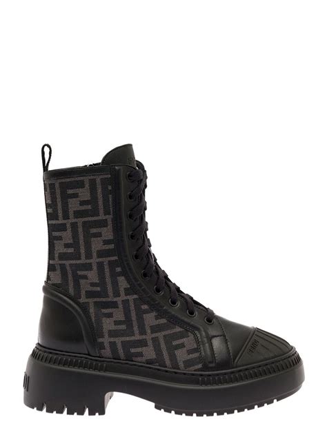 fendi boots long|Fendi lace up rain boots.